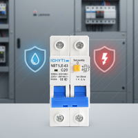 Disjoncteur différentiel CHYT 1P+N 20A 30mA RCBO 6kA courbe C avec protection contre les surintensités 230V rail DIN