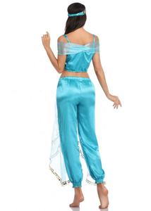 <span class=keywords><strong>Costume</strong></span> de princesse Jasmine sexy pour femme, pantalon Aladdin, <span class=keywords><strong>costume</strong></span> de danseuse orientale adulte, cosplay de princesse Jasmine - Product Image 3