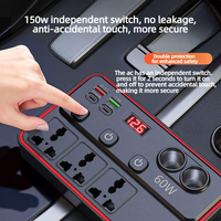 Araç Şarj Cihazı İnvertör 60W12V24V - 110V220V İnvertör Araç Telefon Şarj Cihazı PD30W QC3.0 Hızlı Şarj