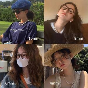 Collier en argent pur S925 avec perle de shijia, chaîne de clavicule luxueuse à l'éclat intense, design de niche - Product Image 4