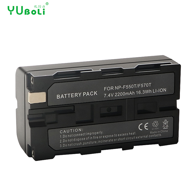2200mAh NP-F550 NP-F570 F550 F570 Replacement Battery Pack for Fill Light and LED Video Light