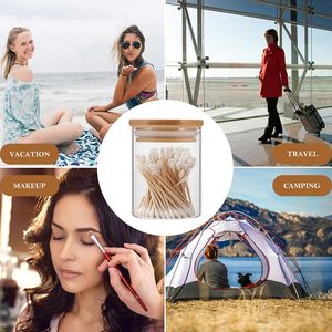 Wholesale Transparent White <b>Black</b> Matte Empty 8 oz 10 oz 14 oz Wide Mouth Glass Wax Candle Jar with Wooden Cork Lid - Product Image 6