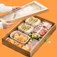 Boîte à corn-dogs coréens personnalisée, boîte à sandwich coulissante biodégradable, boîte à petit-déjeuner, boîte à déjeuner, boîte à hot-dogs, boîte à burritos pour les boutiques