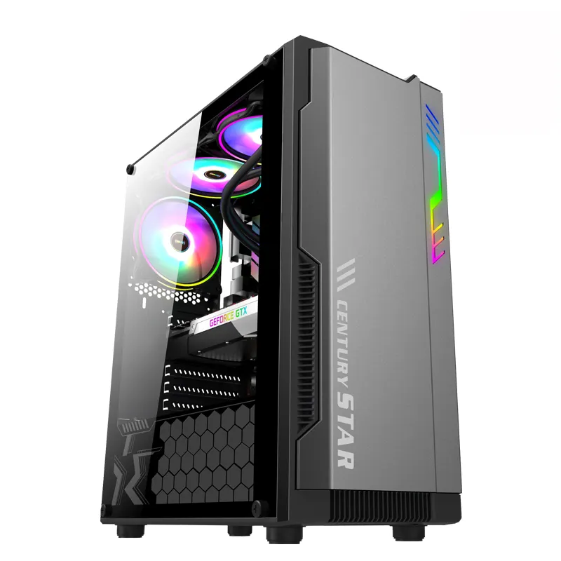 Konsol komputer desktop Intel Core i7, kustom grosir, kantor rumah, komputer desktop game bisnis, komputer rakitan PC