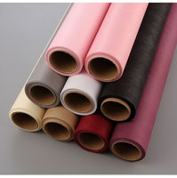 Rouleau de papier d'emballage pour bouquets, simple et élégant, en non-tissé, style coréen, en pâte de bois fine, matériaux recyclés, pour l'emballage de vêtements et de cadeaux