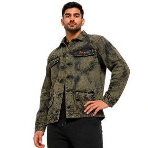 <b>Men</b>’s Black Denim <b>Jacket</b> Wholesale Custom Fashion Jean <b>Jacket</b> for <b>Men</b> Vintage Washed <b>Trucker</b> <b>Jacket</b> Streetwear Casual Workwear - Product Image 1