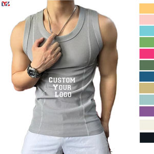 Débardeur d'entraînement décontracté pour homme, été, séchage rapide, élastique, vêtements d'entraînement, épaules larges, respirant, 100% polyester, écologique, <span class=keywords><strong>musculaire</strong></span> - Product Image 1