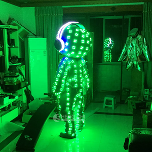 Disfraz de <span class=keywords><strong>Robot</strong></span> LED Brillante para Espectáculos de Danza, Discotecas, Disfraz de Danza LED, Cantidad Mínima de Pedido: 1 Pieza - Product Image 4