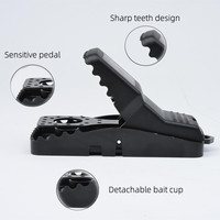 Attrape-souris en plastique Portable Black Rat Repellent Multi Catch Mouse Trap Clamp