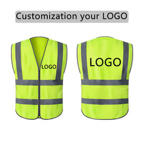 سترة أمان بشعار مخصص مع شريط عاكس، تصميم مقاوم للماء ومتين، مثالية للعمل في الهواء الطلق، سترة أمان بشعار مخصص - Product Image 3