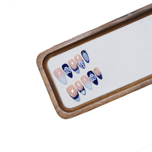 <span class=keywords><strong>Uñas</strong></span> Postizas Hechas a Mano <span class=keywords><strong>de</strong></span> Alta Calidad, Estilo <span class=keywords><strong>Porcelana</strong></span> Azul y Blanca, Accesorios con <span class=keywords><strong>Diseños</strong></span> Personalizados Disponibles, Precio al por Mayor - Product Image 5