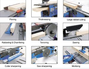 MQ443A Combinaison Machine À Bois (sciage, raboteuse, raboteuse, forage, <span class=keywords><strong>feuillure</strong></span> coupe, meulage) - Product Image 2