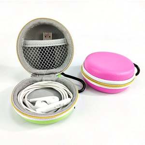 <b>Mini</b> Colorful EVA Earphone Storage Case Wired Earphones Bag Accessories Bag <b>USB</b> Data <b>Cable</b> Bag - Product Image 1