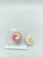 Baume à lèvres hydratant aux herbes et aux fruits de haute qualité, 4 couleurs, spirale, pour filles, avec décoration florale mignonne, texture soyeuse, application facile