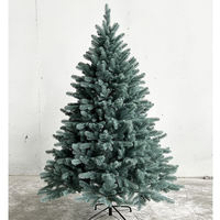 Sapin de Noël artificiel en pin floqué épais 5T PE, sapin de Noël réaliste de qualité supérieure