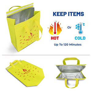 Non Woven Food Cooler Bag Lunch Insulated Cooler Bag Thermal Insulation - Product Image 4