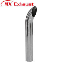 Kits de escape de acero cromado y aluminizado de alta resistencia de 4 y 5 pulgadas para camiones (tipo Aussie/Bullhorn/corte curvo) para sistemas de escape al por mayor