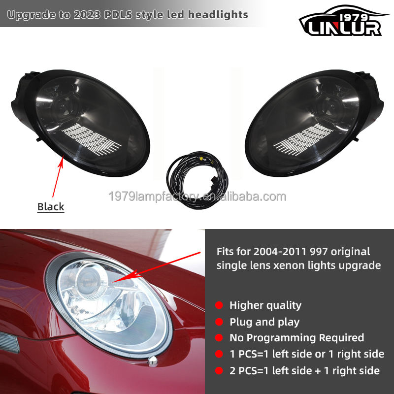 [Black]For original single lens xenon lights upgrade