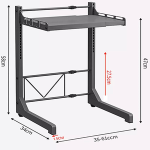 Organisateur de micro-ondes pour <span class=keywords><strong>mini</strong></span>-réfrigérateur à 3 niveaux, <span class=keywords><strong>étagère</strong></span> multifonctionnelle pour <span class=keywords><strong>four</strong></span> à micro-ondes, <span class=keywords><strong>étagère</strong></span> de cuisine, support de comptoir - Product Image 4