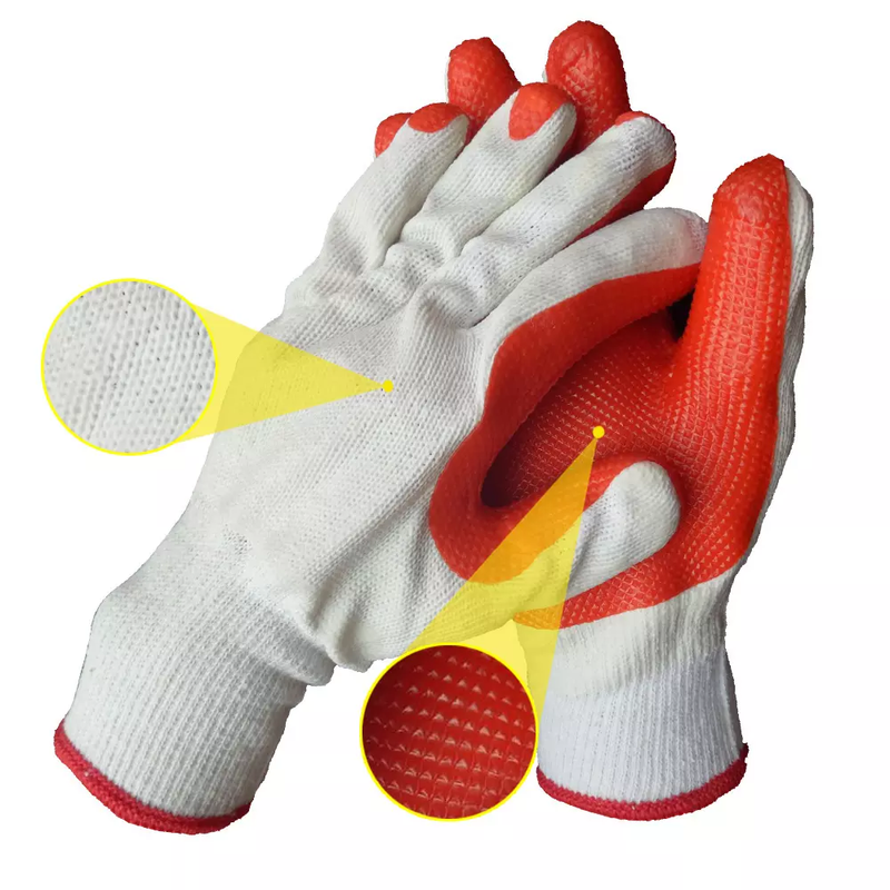 RUBBER LAMINATED GLOVES Diamond groove Rubber