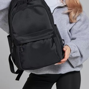 Men's <b>Backpack</b> <b>Large</b> Capacity Water Resistant Laptop Bag 14 Inches Casual Commuter School Use Solid Color - Product Image 3