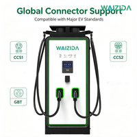 Chargeur rapide DC CCS1 60 kW norme américaine, double pistolet, station de recharge pour véhicules électriques, pour sites de recharge commerciaux