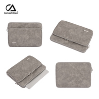 Sac pour ordinateur portable en PU imperméable Canvasartisan en stock, sac pour ordinateur portable fin antichoc, housse pour ordinateur portable pour Macbook ThinkBook