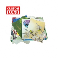 Promotion bas quantité minimale de commande moderne imprimé motif floral PVC conception personnalisée impression Pp napperon coton napperon