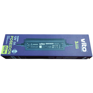 Alimentation électrique Vito Slim 12V 5A 60W IP67 pour LED - Product Image 2