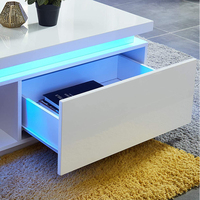 LED tables basses blanc Offre Spéciale de luxe en bois de salon de table basse