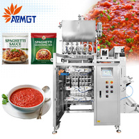 Machine d'emballage verticale automatique pour sauce spaghetti et pâtes liquides, sachets haute cadence