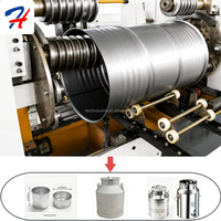 Ligne de production de seaux pour lait/couscous/huile d'olive, machine de formage par étirage à presse hydraulique pour le tirage profond en aluminium et acier inoxydable