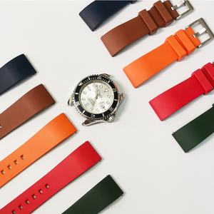 Correa de Reloj Inteligente de Lujo para Hombre, de Liberación Rápida, 20mm/22mm, de Goma Viton Suave, para Deportes al Aire Libre - Product Image 1