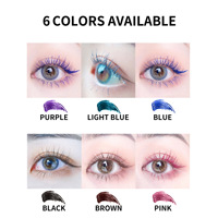 Maskara DIY 8 Model Tabung 6 Warna Riasan Bulu Mata Tahan Air Ekstensi Bulu Mata Tebal Label Pribadi