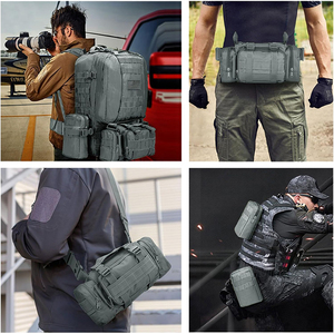 Sac à dos tactique modulaire 3 en 1 de grande capacité 50L, système Molle, imperméable, pour la randonnée, le camping et le trekking - Product Image 5