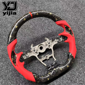 Volant de direction Corvette C8 en fibre de carbone à 3 branches, modification avec lame de style feuille d'or forgée, patch Devil's Horn OLIVER - Product Image 3