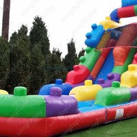 Toboggan aquatique gonflable pour adultes, château gonflable, aire de jeux avec toboggan, utilisation commerciale, matériau PVC, portable, marque Songfa