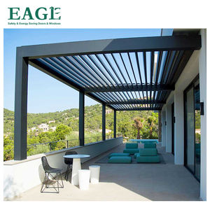 Kit de support en aluminium pour pergola bioclimatique motorisée à commande à distance, imperméable, avec garantie de 10 ans - Product Image 5