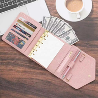 Organiseur de portefeuille en cuir Saffiano Epi A7 personnalisable, best-seller, avec feuille volante et enveloppes de budget disponibles