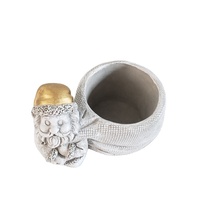 Jardinière décorative en ciment, design Père Noël, idéale pour la maison et le balcon – Nouveauté très prisée