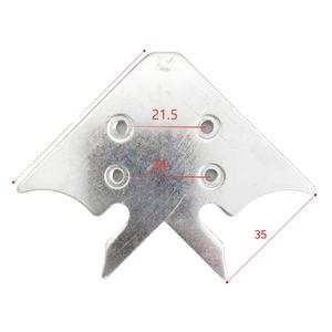 Connecteurs d'angle en fer à angle droit en alliage d'aluminium fileté de forme spéciale GQK, solides et faciles à installer, supports pour portes et étagères - Product Image 1