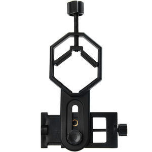 Negro ajustable teléfono móvil adaptador montaje microscopio Spotting Scope telescopio Clip soporte teléfono soporte - Product Image 1