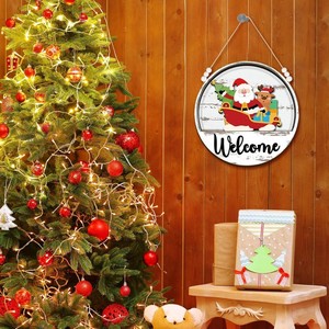 Ensemble de 16 panneaux saisonniers interchangeables en bois modernes pour la décoration de Noël, de mariages et de fêtes - Product Image 2