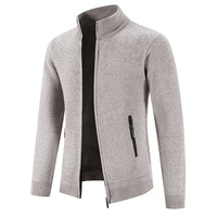 Özel Logo Tasarımlı Kışlık 3D Desenli Balıkçı Yaka Kardigan Ceket İşlemeli Erkek Slim Fit Polyester/Pamuk Örme Kazak