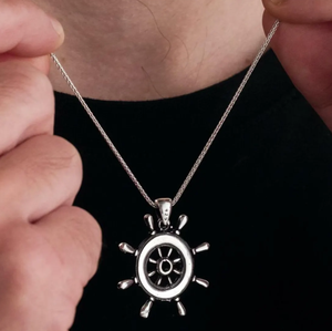 Collar de rueda de <span class=keywords><strong>barco</strong></span> de capitán marinero al por mayor de alta calidad hecho de acero inoxidable 316L - Product Image 3