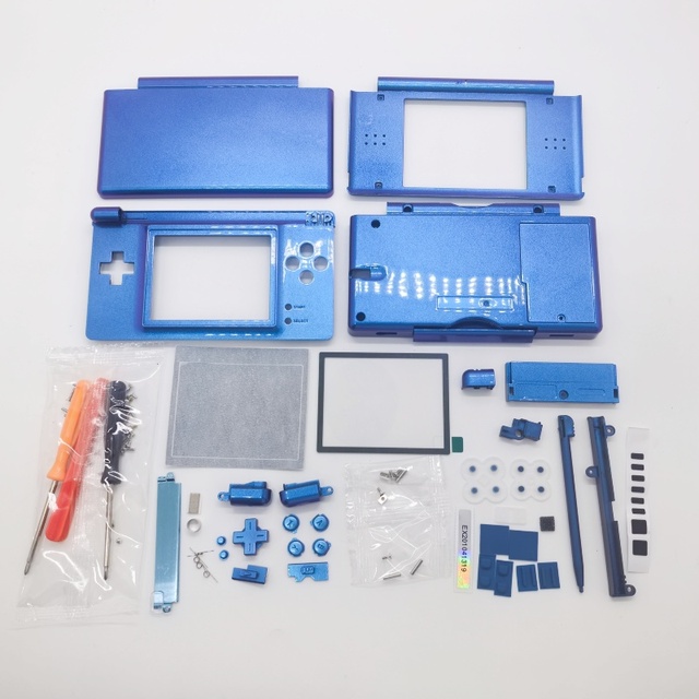 Chameleon Purple Blue Housing Shell for NDSL Case With Buttons Replacement Set for NDS Lite