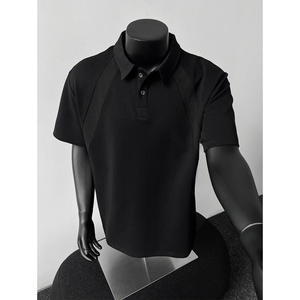 قميص بولو رجالي جديد لعام 2026 بتصميم أمريكي بسيط وأنيق، قميص كاجوال بأكمام قصيرة وقصة ضيقة - Product Image 3