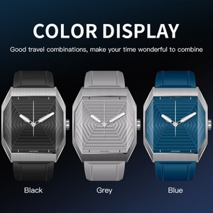 Reloj de pulsera clásico de lujo para hombre, nuevo, de acero inoxidable, con correa de caucho azul, resistente al agua, luminoso, deportivo - Product Image 5