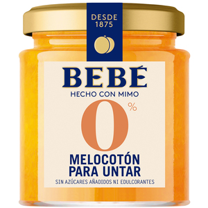 Beb Melocotn Para Untar 0% Azcar 230G Sans Azcarares Ajoutés - Product Image 1