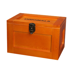 Boîte de rangement en bois massif Master Gu avec serrure pour enfants, organisateur de bureau à domicile, couleur bois naturel 5070 - Product Image 4